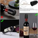 2PACK Wine Bottle Stoppers,Real Vacuum Wine Stoppers,Reusable Wine Preserver,Wine Corks Keep Fresh,Best Gifts for Wine Lovers for Christmas Gifts.