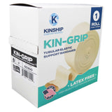 KinGrip Tubular Elastic Support Bandages by Kinship Comfort Brands Tubular Bandage Protects Fragile Skin Latex-Free Wound Care for Edema and Lymphedema Support | Made in USA | Size D 3”x10 MTR