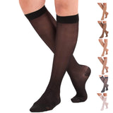 Made in USA - Sheer Compression Socks for Women 15-20 mmHg Support Stockings