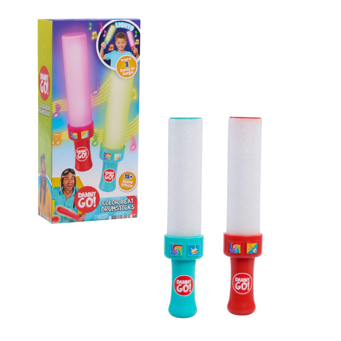 Danny Go! Color Beat Drumsticks - Light-Up Musical Drumsticks Toy