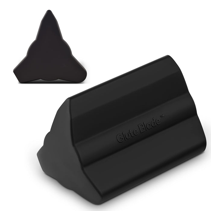 GLUTE BLADE Piriformis Massage Roller with 3 Different Heads for Targeted Trigger Point Pressure, Relieve Pain and Tightness in The Low Back and Sciatica (Hard Density)