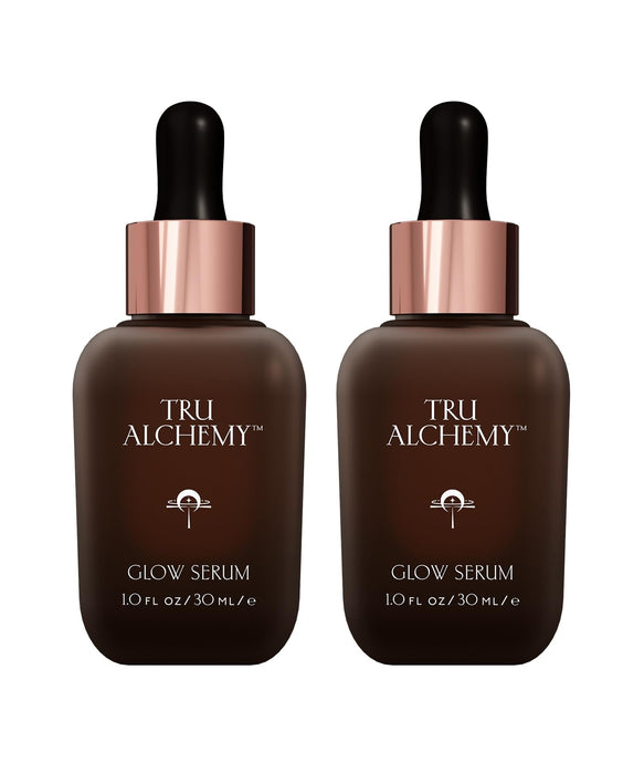 Tru Alchemy Vitamin C Glow Serum | Facial Serum with Bakuchiol, Glycolic & Lactic Acid | Skin Illuminating Serum | Anti-aging Vitamin C Face Serum | Hydrating Face Wrinkle Serum | 1 fl oz/30 ml