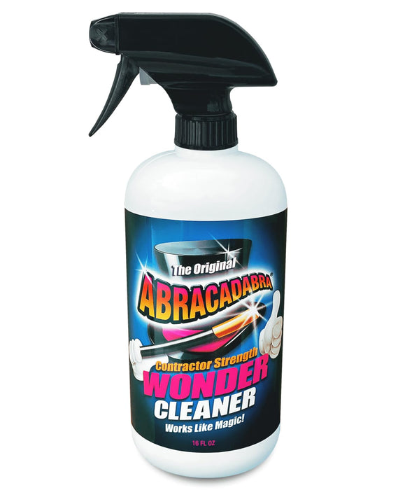 Abracadabra® Wonder Cleaner - As Seen on TV - 16 fl oz - Professional Strength Stain Remover - Removes Tar, Adhesives, Stickers, Sap, Grease, Oils & More on Most Surfaces - Better Stronger Faster