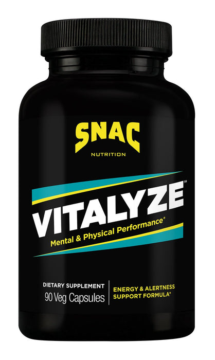 SNAC Vitalyze Mental Alertness and Physical Performance Energy Enhancer, 90 Capsules