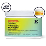 Sparkle Skin Boost (Orange) [30-Serves] (3-Pack) Verisol Collagen Peptides Protein Powder Vitamin C Supplement, 3X 4.4oz