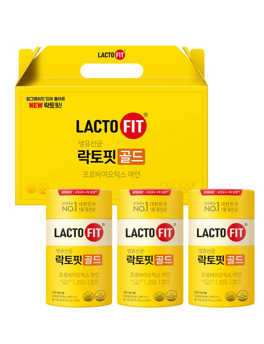 FARMER QUEEN [CKD] Lacto-Fit Gold 3 Pack (2,000mg x 150 Sticks) Synbiotics Good For Gut Health 1Billion CFU Probiotics & Prebiotics Supplement