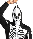 Tipsy Elves Halloween Skeleton Costume for Men - Comfy Easy Adult Onesie Jumpsuit - Front and Back Print with Zip Up Mask - Men's White Skeleton Jumpsuit Halloween Costume Size Large