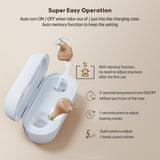 Vivtone Hearing Aids (Not Amplifiers), Rechargeable Digital Hearing Aids with 16-Channel Sound Processing for Superior Sound Quality, Auto-On/Off, Pair, Supermini-b-3 (Version 3), Beige