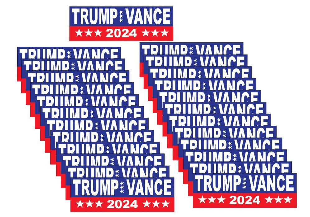 Trump Vance 2024 Bumper Sticker Decal Vinyl Sticker Auto Car Truck Bumper Sticker B34 Pack of 25