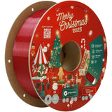 Polymaker PLA Filament 1.75mm Limited Edition 2023 Christmas Bundle, 3x1kg Silk PLA 3D Printer Filament, Print Some Christmas Gifts and Decorations (Velvet Red, Comet’s Green, Champagne Gold)