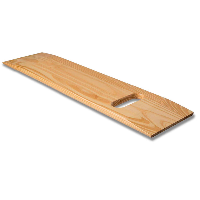 DMI Transfer Board and Slide Board made of Heavy-Duty Wood for Patient, Senior and Handicap Move Assist and Slide Transfers, Holds up to 440 Pounds, 1 Cut out Handle, 30 x 8 x .75