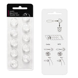 (30 Pcs) Hearing Aid Domes Accessories for Oticon Replacements, Oticon MiniFit (Double Vent 8mm) Domes, Universal Domes for Oticon Hearing Aid Supplies Kits, Fit Aid Parts for Optimal Performance