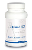 Biotics Research L Lysine HCI Amino Acid L lysine Supplement Promotes Energy, Boosts Immunity, Stimulates Calcium Absorption 100 capsules