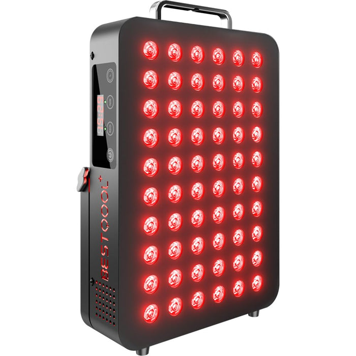 Bestqool Red Light Therapy Device for Body, Face. Near Infrared Light 660nm 850nm, Dual Chip Clinical Grade 60 LEDs. High Power Panel for Recovery, Improve Sleep, Skin Health, Pain Relief, 105W.
