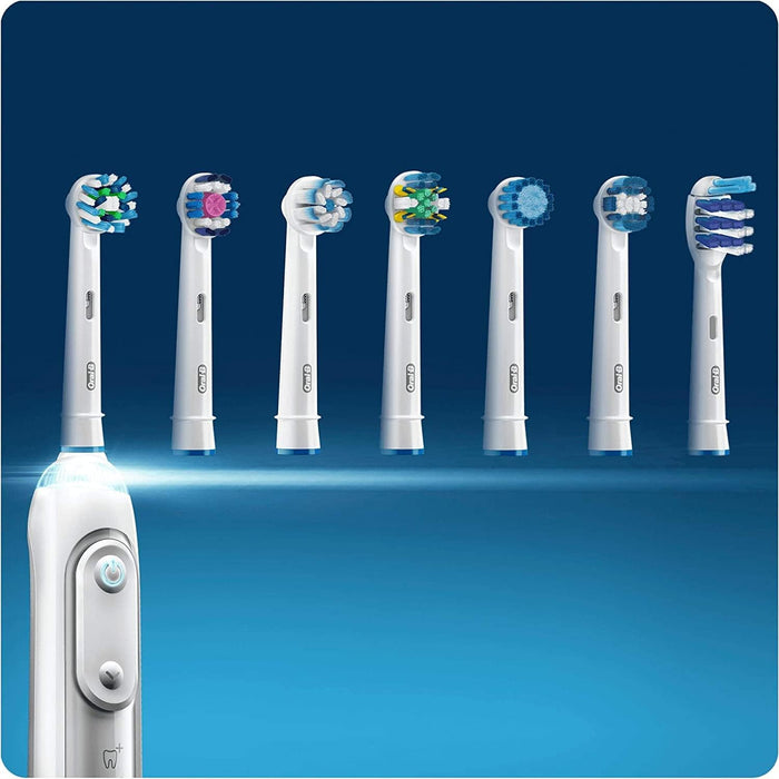 Cross Action Electric Toothbrush Replacement Brush Head Refills White 4 Count