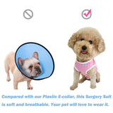 Dog’s Recovery Suit Post Surgery Shirt for Puppy, Wound Protective Clothes for Little Animals(Pink Stars-m)