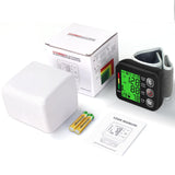 Wrist Blood Pressure Monitor -Bp Monitor, Automatic Blood Pressure Cuff Wrist 13.5-19.5 cm, High Accuracy, Backlit LCD Screen - 2 * 99 Sets of Memory for Home/Travel/Office Use