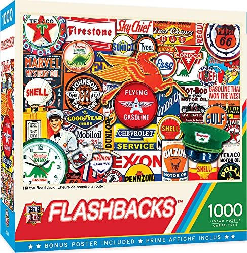 MasterPieces - 1000 Piece Jigsaw Puzzle, Hit the Road Jack, Fun for Adults, Family, Kids, Non-Glare Finish, 19.25" x 26.75"