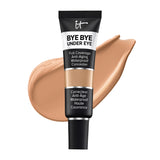 IT Cosmetics Bye Bye Under Eye Full Coverage Concealer - for Dark Circles, Fine Lines, Redness & Discoloration - Waterproof - Natural Finish – 32.0 Tan Bronze (C), 0.4 fl oz