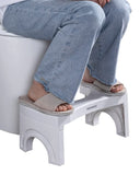 Vansand Toilet Foot Stool,Folding Toilet Stool,Squatting Toilet Potty Stool,Toilet Auxiliary Step,7.5Inch Height White