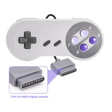 2 Pack Retro SNES Controller, kiwitatá Remote Wired Gamepad Controller Compatible with Original SNES Super Entertainment Game Console System