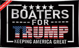 JOLCAHEU Double Sided Boaters for Trump Boat Flag 12x18inch,220D Durable Nylon President Trump Flag for Boat,Keeping America Great Flags with 2 Brass Grommets. (12x18in)