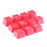 HUYUN Performance Gaming keycaps Replacement for Romer-G Switch Logitech G310 G413 G613 G810 K840 G910 Mechanical Keyboard (Red 11 Keys)