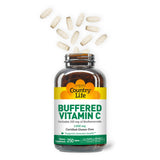 Country Life Vitamin C Buffered with Bioflavonoids, 1000mg, 250 Tablets, Certified Gluten Free, Certified Vegan