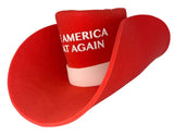 Pee-Litical Targets Giant MAGA Hat Trump 2024 Save America Hat Donald Trump Make America Great Again Adult Foam Unisex one Size fits Cowboy hat Red