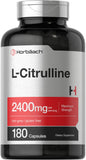 HORBAACH L Citrulline Capsules 2400mg per Serving | 180 Count | Maximum Strength, Free Form Amino Acid | Non-GMO, Gluten Free L- Supplement