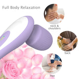 Roysmart Personal Handheld Vibrating Massager-Cordless Electric Percussion Muscle/ Deep Tissue Massager for Neck Back Shoulder Foot, Portable Seven Wand Massager for Full Body