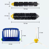 Replacement Parts Kit for irobot Roomba 600 Series 694 676 675 692 695 677 671 655 645 690 680 660 650 620 614 & 500 Series 595 585 564 robot, 2 Bristle & 2 Beater Brush, 6 Filter, 6 Side Brush