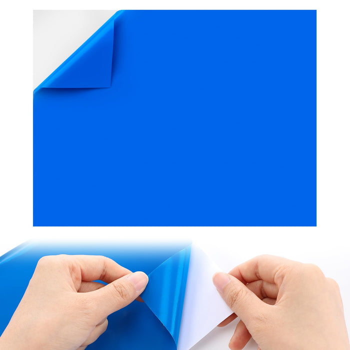 Aulock 2.8ft x 2ft Large Clear Pool Liner Repair Patch - Self-Adhesive Vinyl Patch Kit for In-Ground or Above Ground Pools Inflatable Swimming Pools, Blue