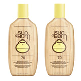 Sun Bum Original SPF 70 Sunscreen Lotion | Vegan and Reef Friendly (Octinoxate & Oxybenzone Free) Broad Spectrum Moisturizing UVA/UVB Sunscreen with Vitamin E | 8 oz (Pack of 2)