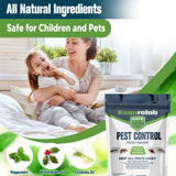 NJKPUYT Pest Control, Rodent Repellent,Mouse Repellents Outdoor,Mice Repellent Indoor, Rat Repellent for House, Mosquito Repellent,Strongly Repel Rodent,Roaches,Spider,Ants, &Other Pests Repellent-2P