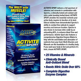 MHP Activite Sport Multi Vitamin, 25 Vitamins and Minerals, Nitric Oxide Booster, Digestive Enzymes, Antioxidants, 120 Tablets