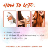 Punky Temporary Hair Color Spray, Tiger Orange, Non-Sticky, Non-Damaging Hair Dye Instant Vivid Hair Color, 3.5 oz, 2-Pack