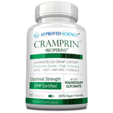 Approved Science Cramprin - High Absorption Magnesium, Vitamin B Complex, BioPerine - 1 Month Supply - 60 Capsules - Vegan