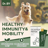 Colostrum Protein for Dogs and Puppy – Weight Gain Supplement for Dog - Muscular Strength and Immune System Support with Colostrum, Whey Protein Isolate, Goat Milk – Pack of 30, Individually