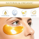 AVJONE 24K Gold Eye Mask -30 Pairs- Puffy Eyes and Dark Circles Treatments – Relieve Pressure and Reduce Wrinkles, Revitalize and Refresh Your Skin (30 Pairs)