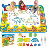 Kids Toys Water Doodle Mat: Dinosaur Painting Coloring Pad for Toddlers 1-3 - Aqua Magic Drawing Board for 2 3 4 Year Old Toddler Arts and Crafts Christmas Birthday Gifts for Girls Boys Age 2-4 3-5