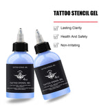 Tattoo Supply Kits - 120ML/ Tattoo Transfer Gel Stencil Solution Perfect for Sharp Dark Clean Stencil Tattoo Supplies 4oz Tattoo Ink 8pcs Transfer Paper