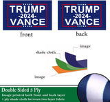 Trump Vance 2024 Flags 3x5 Outdoor Double Sided- Donald Trump Blue Flags Made In USA 3 Ply Heavy Duty with 2 Brass Grommets for Outside Oudoor