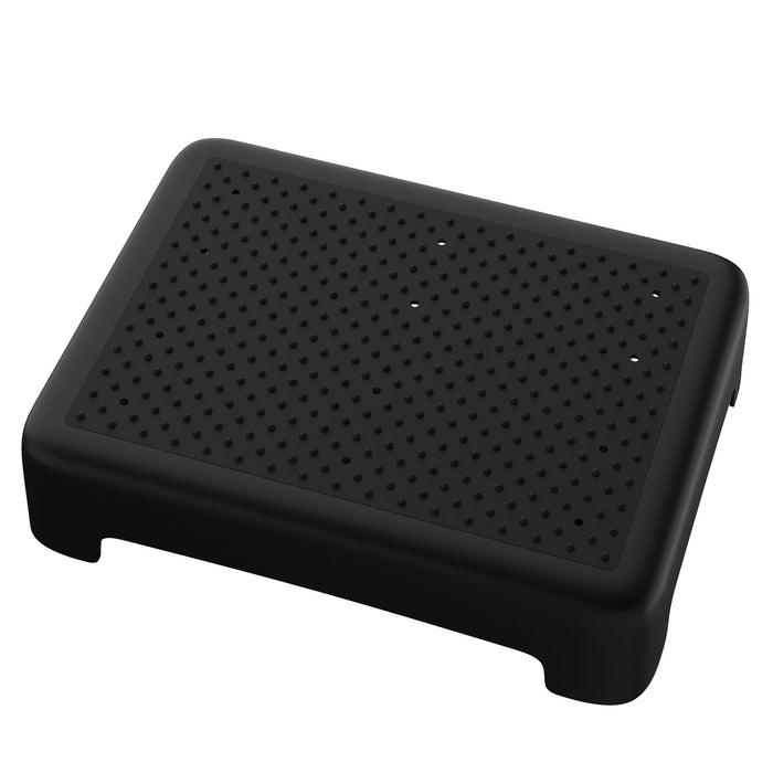 Mobility Step Stool for Adults Elderly, Non-slip Waterproof Step Platform with 450 Lbs Capacity Indoor & Outdoor, Portable Safety Stepping Stool Step Riser for Car Bedside Office Shower Stairs, Black