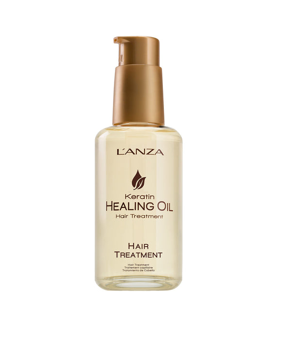 L'ANZA Keratin Healing Oil Hair Treatment, Hair Oil Revives & Nourishes Dry Damaged Hair & Scalp, Sulfate Free with Phyto IV Complex, Cruelty Free Volumizing Hair Care with UV Protection (1.7 Fl Oz)