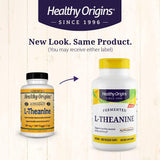 Healthy Origins L-Theanine (AlphaWave), 100 mg - Stress Support - Supports Healthy Focus & Clarity - Immune Support Supplement - Vegan, Non-GMO & Gluten-Free Supplement - 180 Veggie Capsules