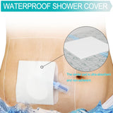 EaseToU Waterproof PD Dialysis Catheter Shower Cover 9x9 with No Glue On The Center, Peritoneal Dialysis PICC Line Chest Port Shower Protector Shield Island Bandage Dressing Accessories (Pack of 25)