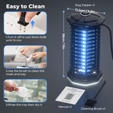 YISSVIC Bug Zapper Outdoor Indoor Waterproof Electric Mosquito Zapper Effective 4200V for Home Patio Office Courtyard