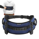 Nutscapt Gait Belt Transfer Belt for Senior with 5 Handles Gait Belts with Quick Release Buckle Transfer Belt for Elderly, Handicap, Physical Therapy (Dark Blue)