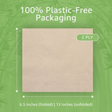 Ibambo 250 Pack 100% Bamboo Everyday Napkins - 2-Ply FSC Certified Lunch & Dinner Napkins | Bamboo Napkins for Home or Commercial Use - 6.5x6.5 Inch Folded Disposable Napkins | Compostable Napkins